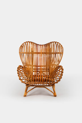 Franco Albini, Gala armchair, Bonacina, Italy, 1950s