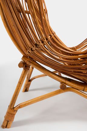 Franco Albini, Gala armchair, Bonacina, Italy, 1950s