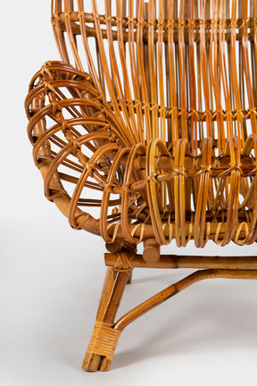 Franco Albini, Gala armchair, Bonacina, Italy, 1950s
