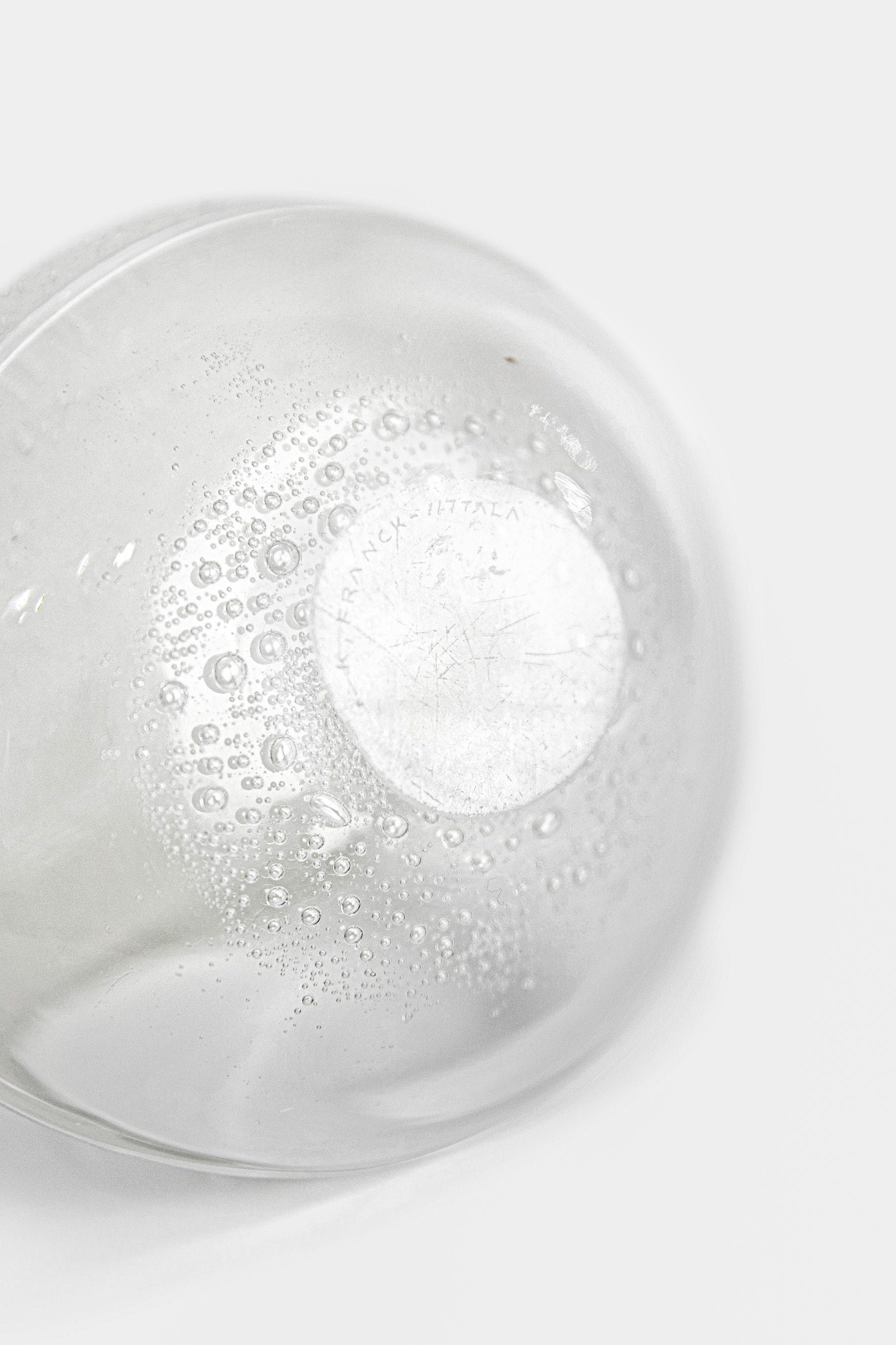 Kaj Franck Glas Schale, Ittala, Bubbles, 60er