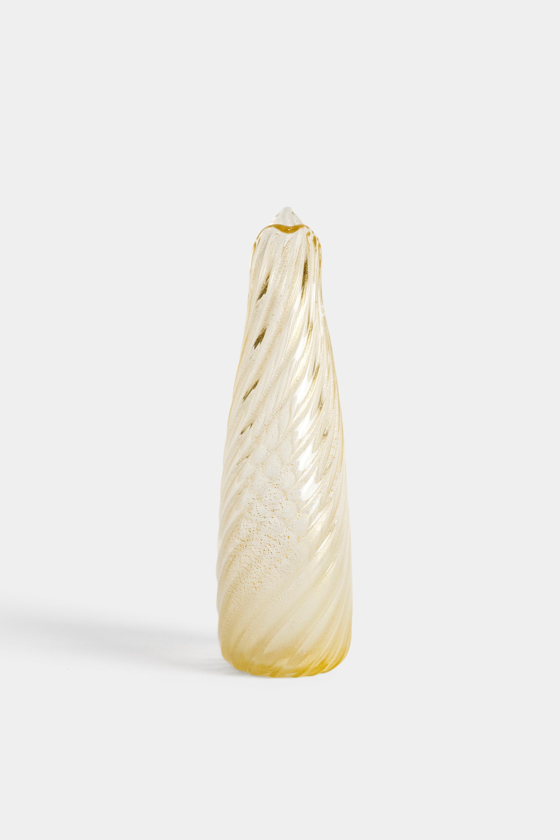 Glas Ercole Barovier Vase Goldeinschlüsse, 50er