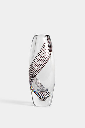 Vicke Lindstrand, Kosta Boda, Art Glas Vase, Schweden, 50er