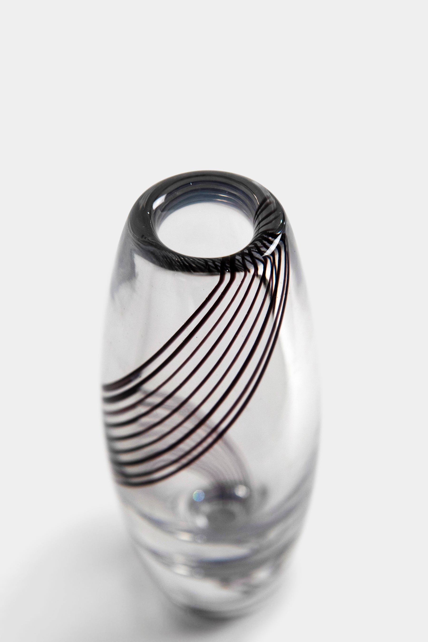 Vicke Lindstrand, Kosta Boda, Art Glas Vase, Schweden, 50er