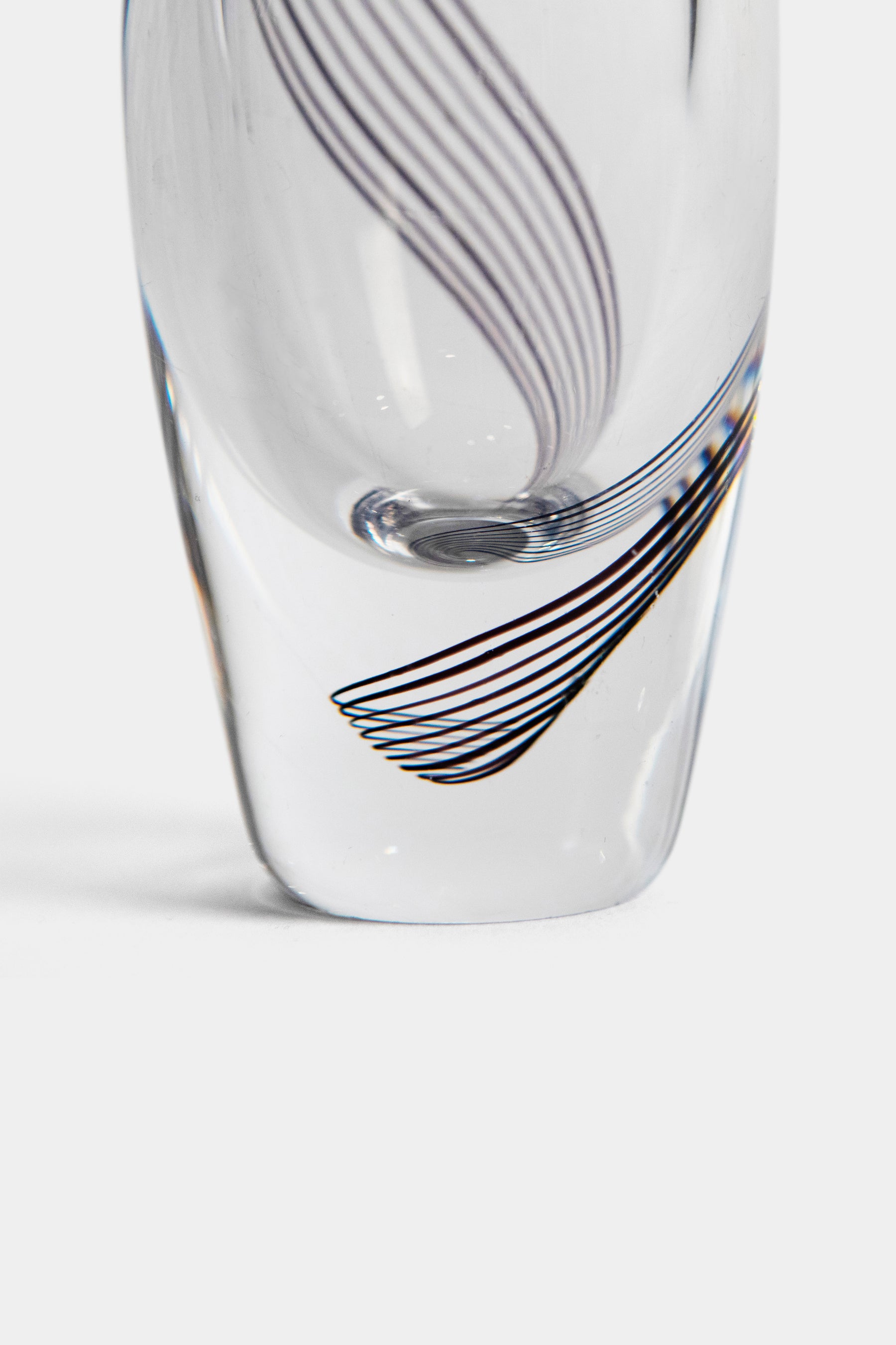 Vicke Lindstrand, Kosta Boda, Art Glas Vase, Schweden, 50er