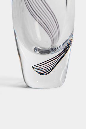 Vicke Lindstrand, Kosta Boda, Art Glas Vase, Schweden, 50er