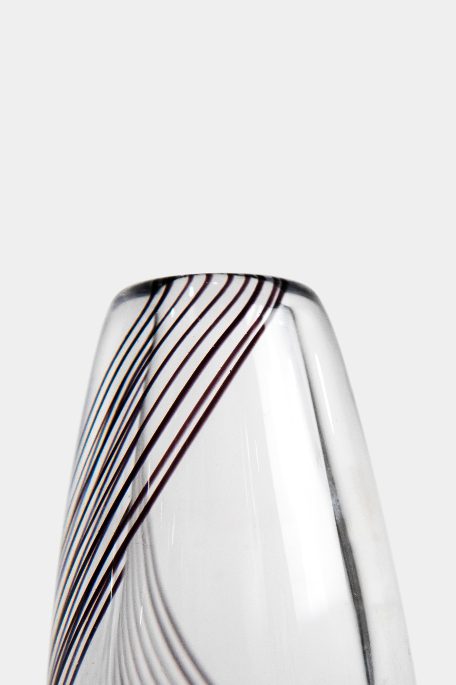 Vicke Lindstrand, Kosta Boda, Art Glas Vase, Schweden, 50er