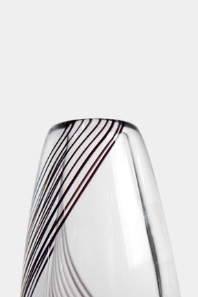 Vicke Lindstrand, Kosta Boda, Art Glas Vase, Schweden, 50er