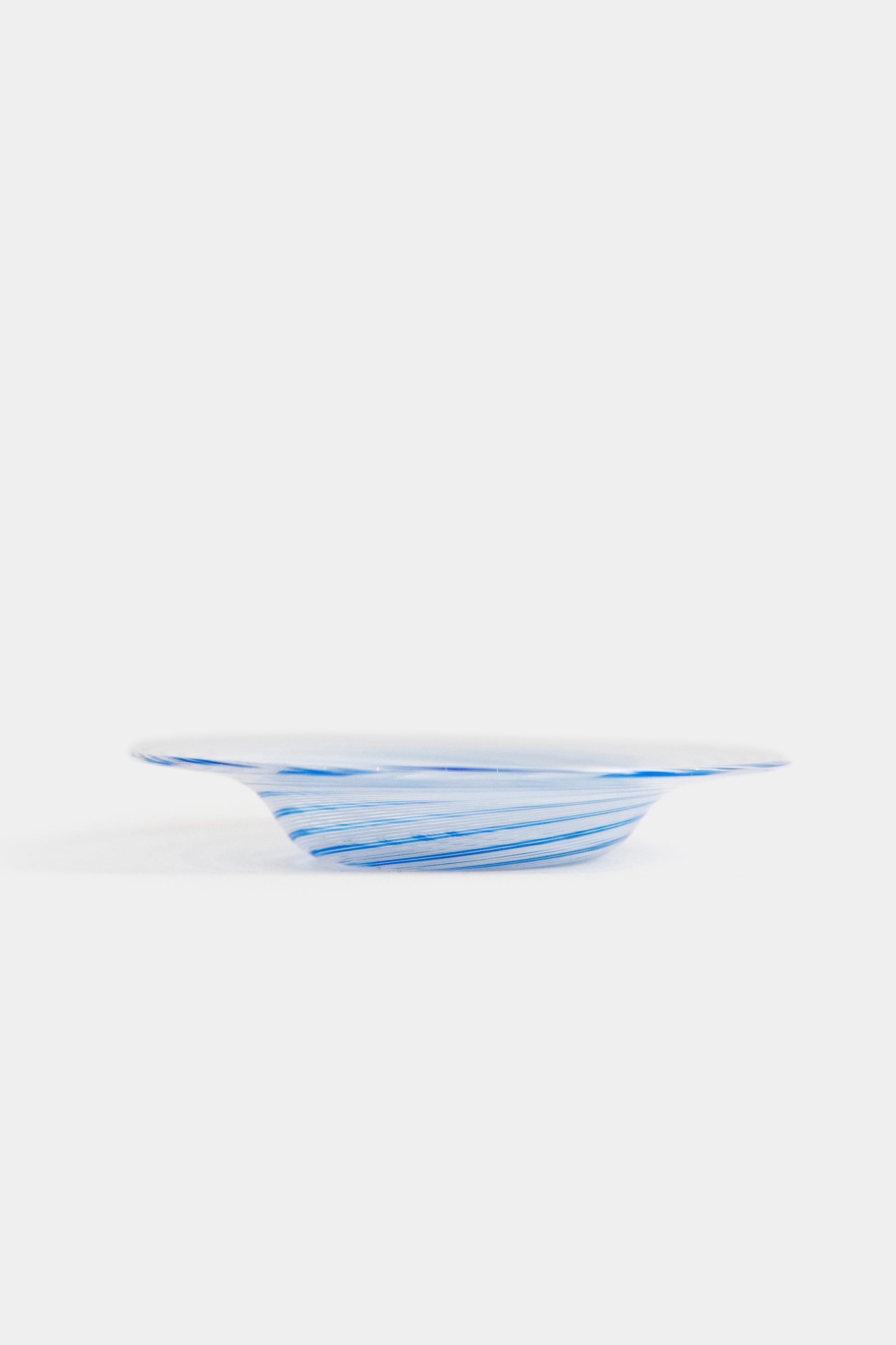 Seguso Murano Glass Spiral Plate