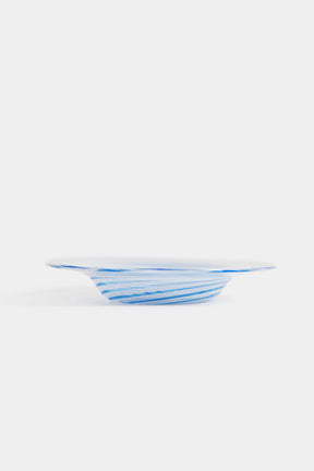 Seguso Murano Glass Spiral Plate