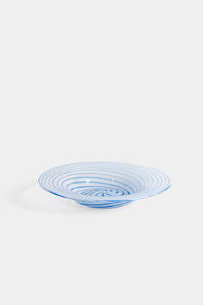 Seguso Murano Glass Spiral Plate