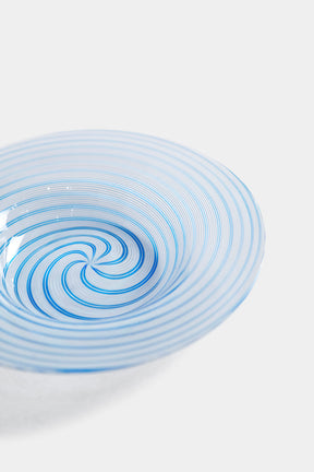Seguso Murano Glass Spiral Plate