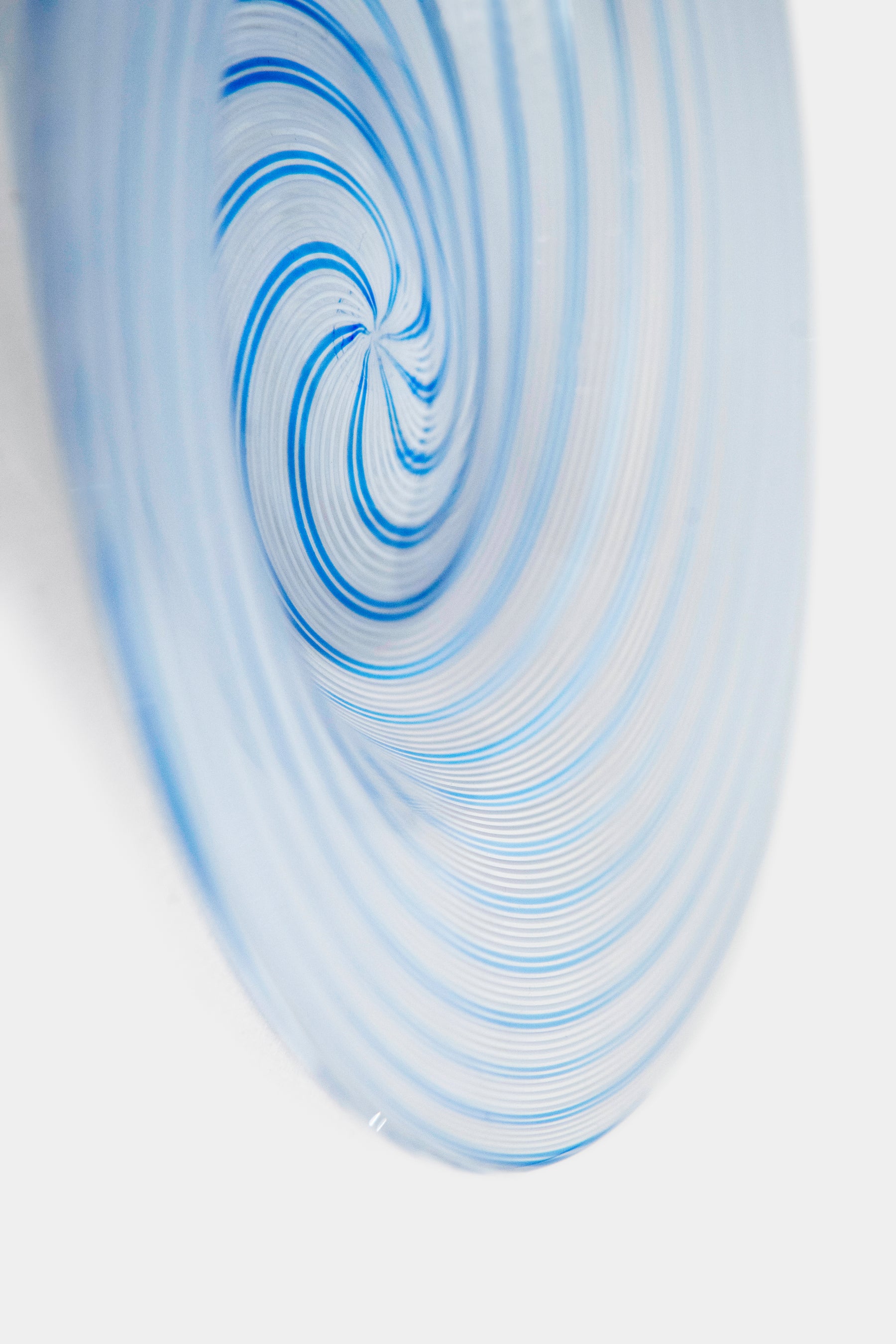 Seguso Murano Glass Spiral Plate