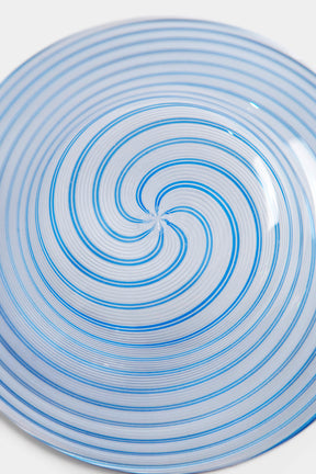 Seguso Murano Glass Spiral Plate