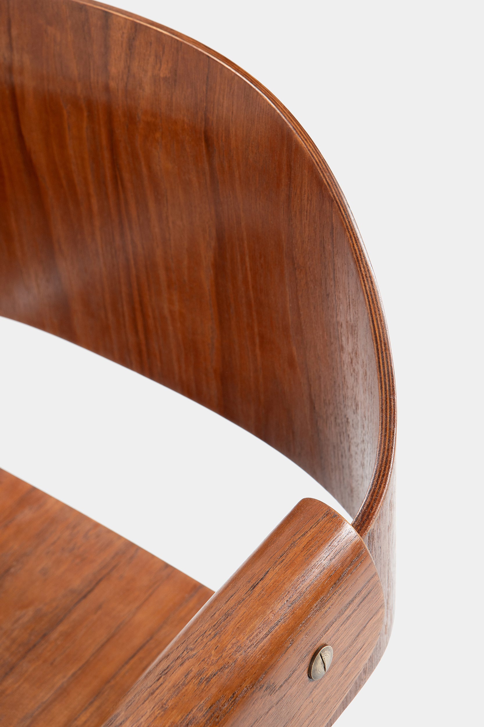 Carlo Ratti, Office Chair "Genziana", Rotatable, Industria Legni Curvati, Italy, 50s