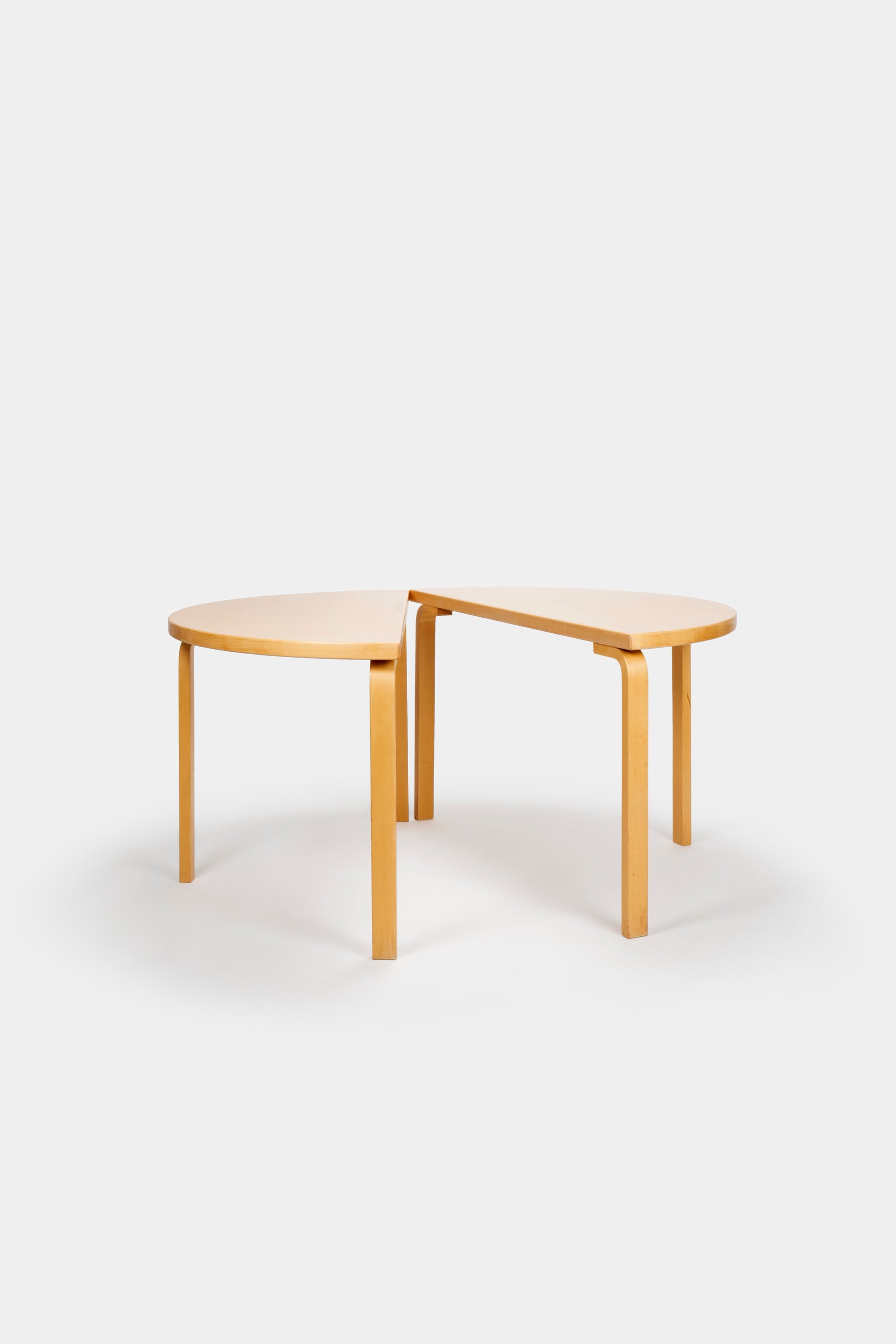 Alvar Aalto zweiteiliger Esstisch, Birke, 30er