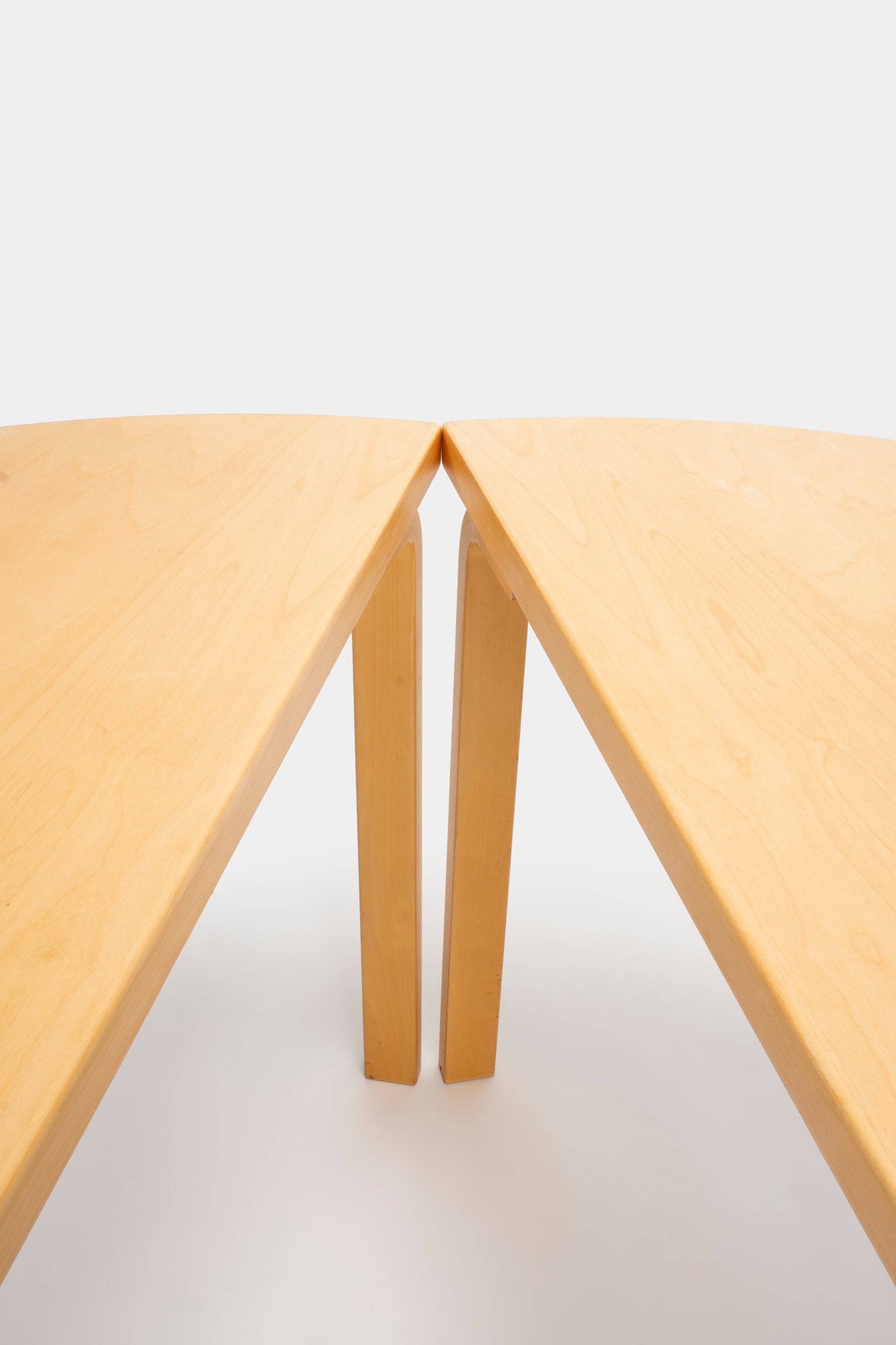 Alvar Aalto zweiteiliger Esstisch, Birke, 30er