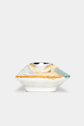 Diodoro Cossa, Ceramic Bowl with Figure, Italy, 50s