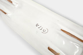 Diodoro Cossa, Ceramic Bowl with Figure, Italy, 50s