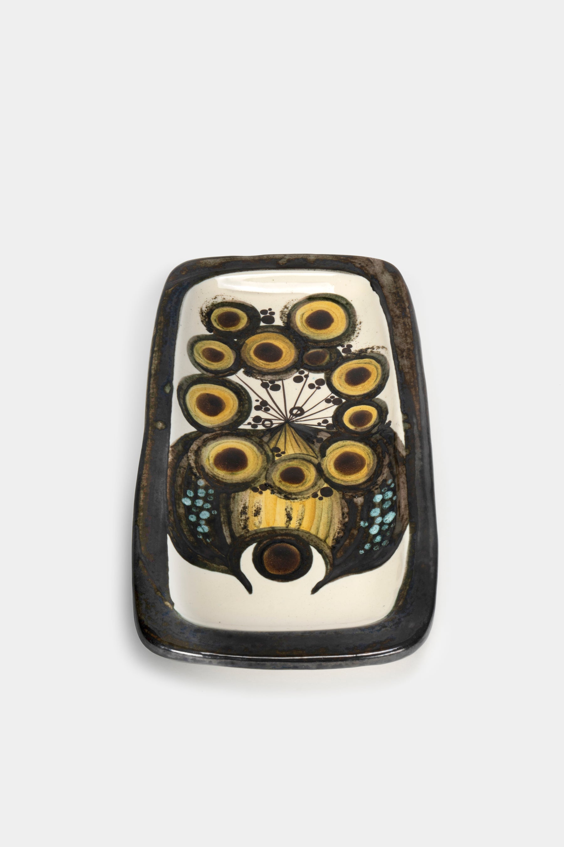 Willy Steinlin Ceramic Plate, Switzerland, 70s