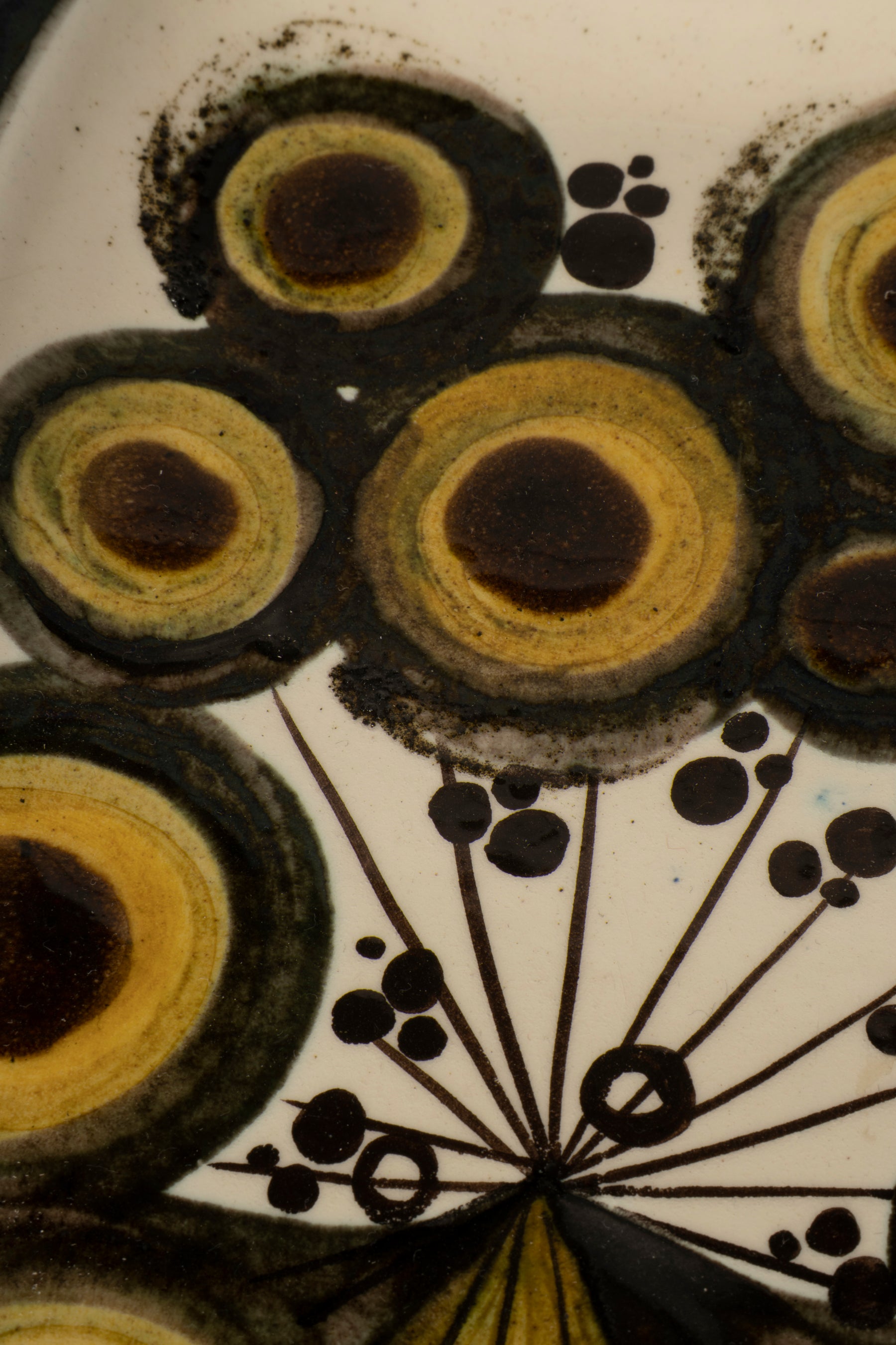 Willy Steinlin Ceramic Plate, Switzerland, 70s