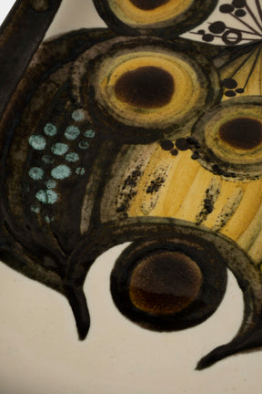 Willy Steinlin Ceramic Plate, Switzerland, 70s