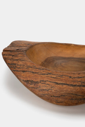 Handcrafted Wooden Bowl, France, 50s