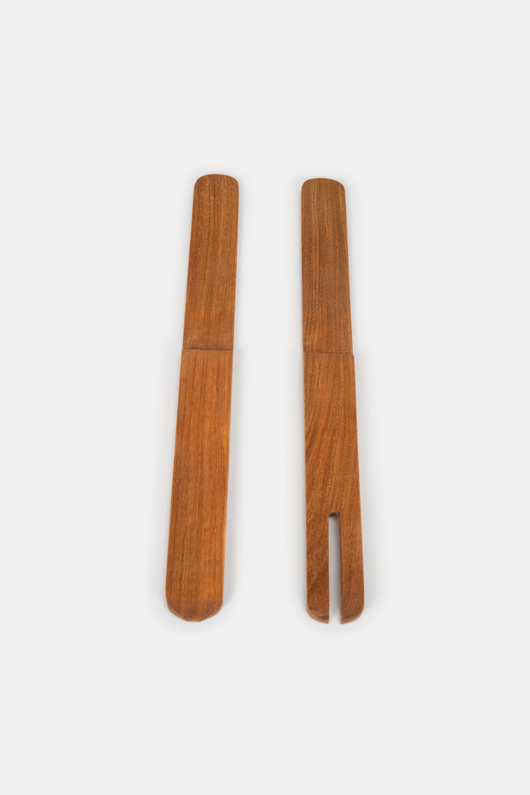 Wooden Salad Servers, Switzerland, 80s