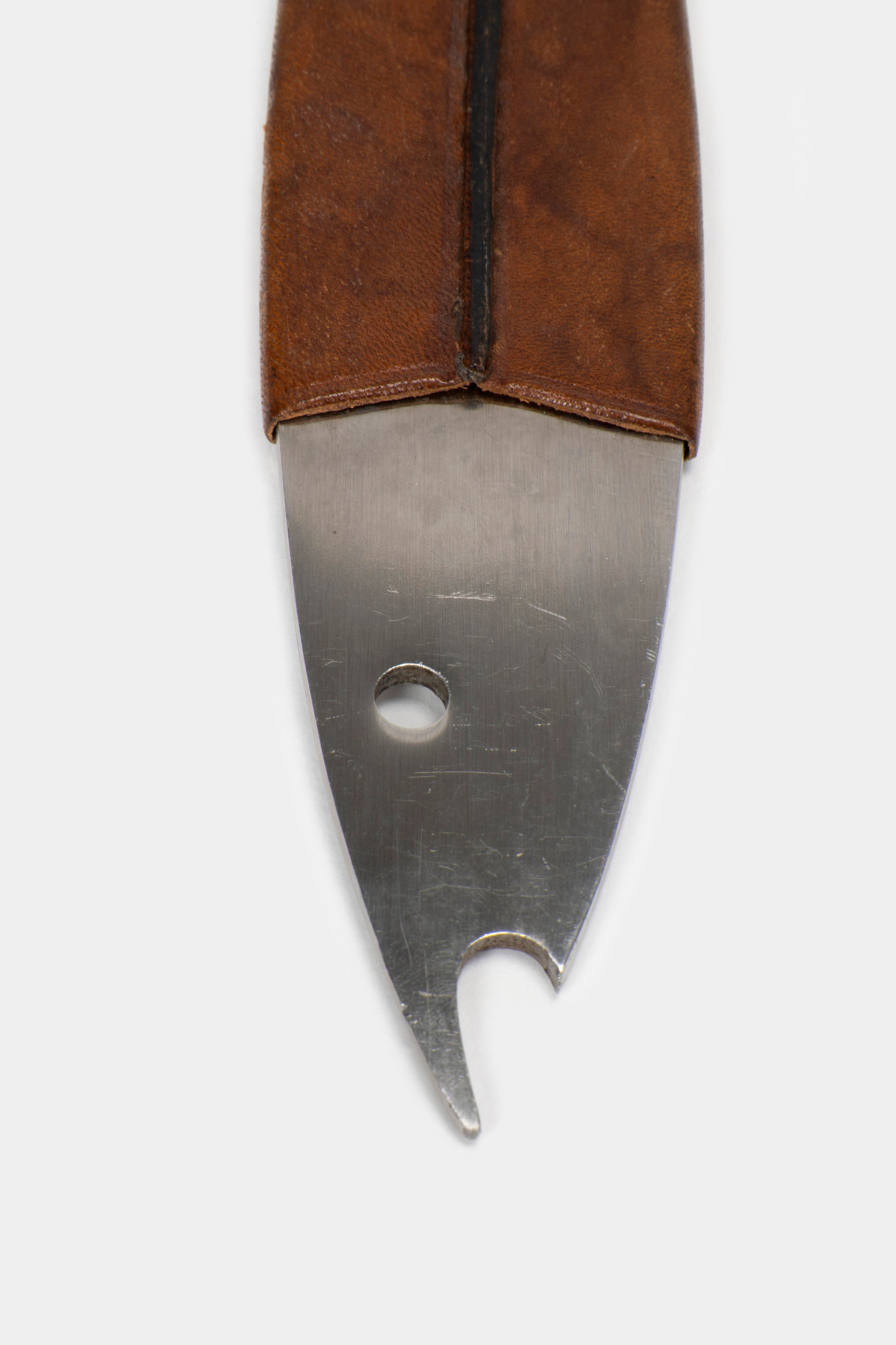 Carl Auböck, n°4687 Bottle Opener "Neptune" with Leather, 1955