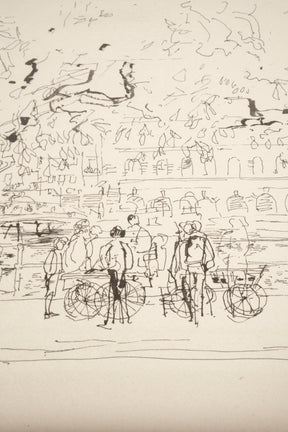 Anton Buob, Zeichnung Tinte, Schweiz, 50er