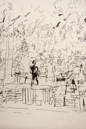 Anton Buob, Zeichnung Tinte, Schweiz, 50er