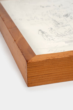 Anton Buob, Zeichnung Tinte, Schweiz, 50er