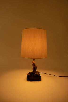 Wurzelholz Tischlampe, Frankreich, 30er