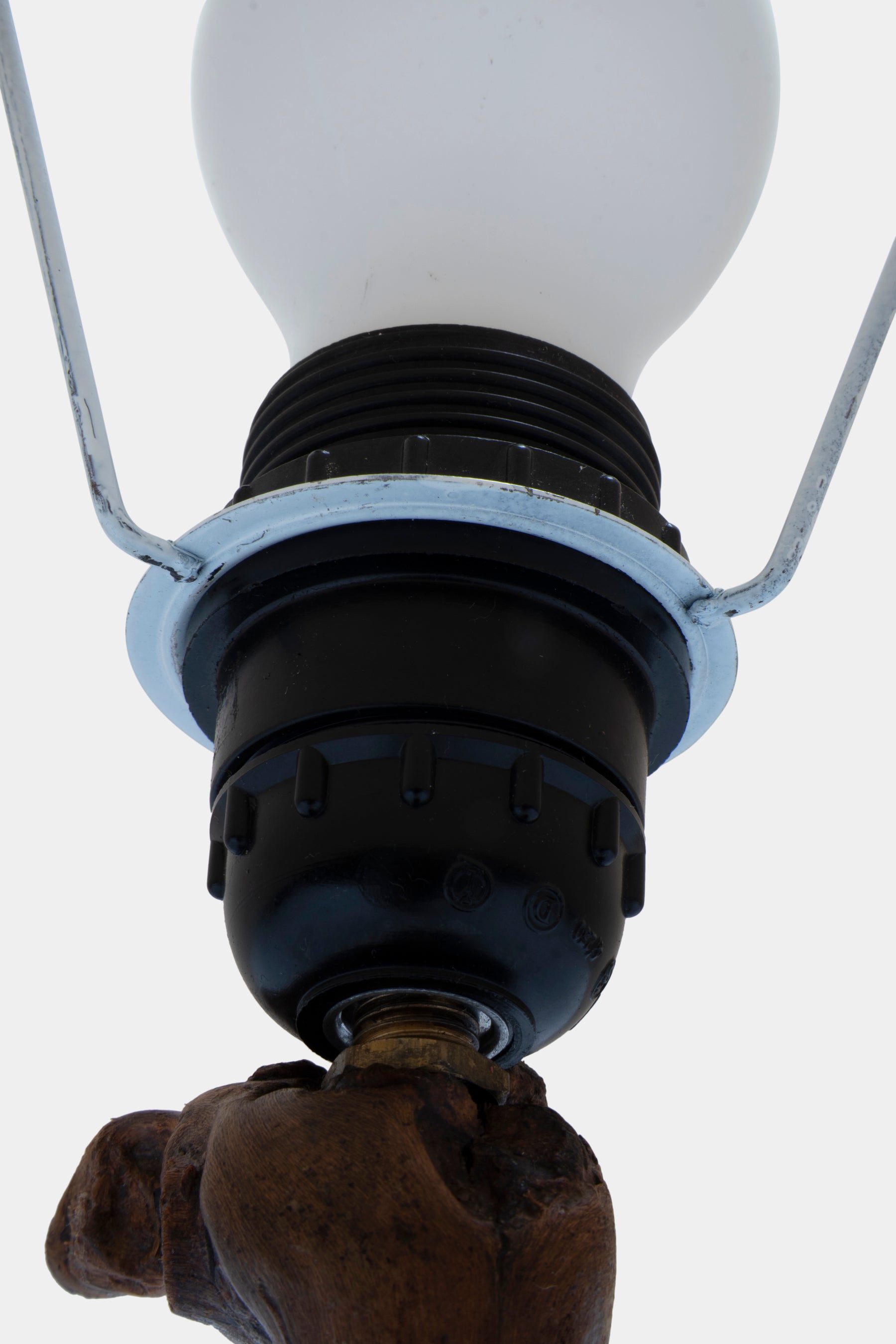 Wurzelholz Tischlampe, Frankreich, 30er