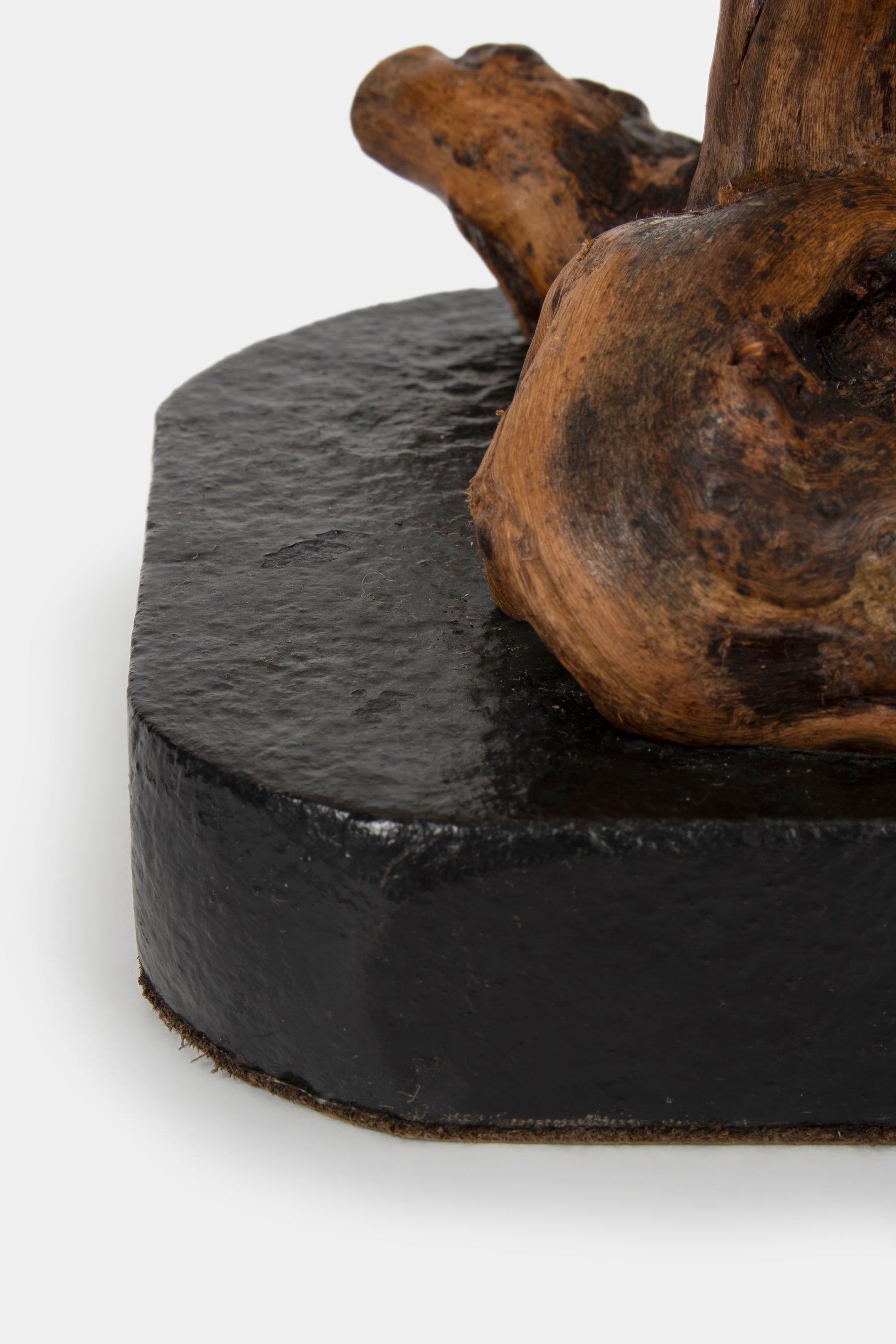 Wurzelholz Tischlampe, Frankreich, 30er