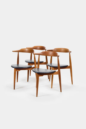 Heart Group Dining Group Hans Wegner for Fritz Hansen 50s