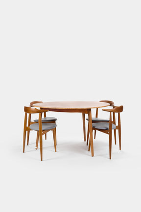 Heart Group, dining group, Hans Wegner for Fritz Hansen, 50s