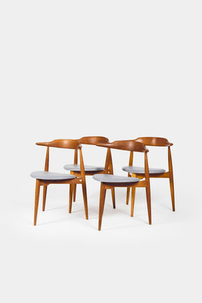 Heart Group, dining group, Hans Wegner for Fritz Hansen, 50s