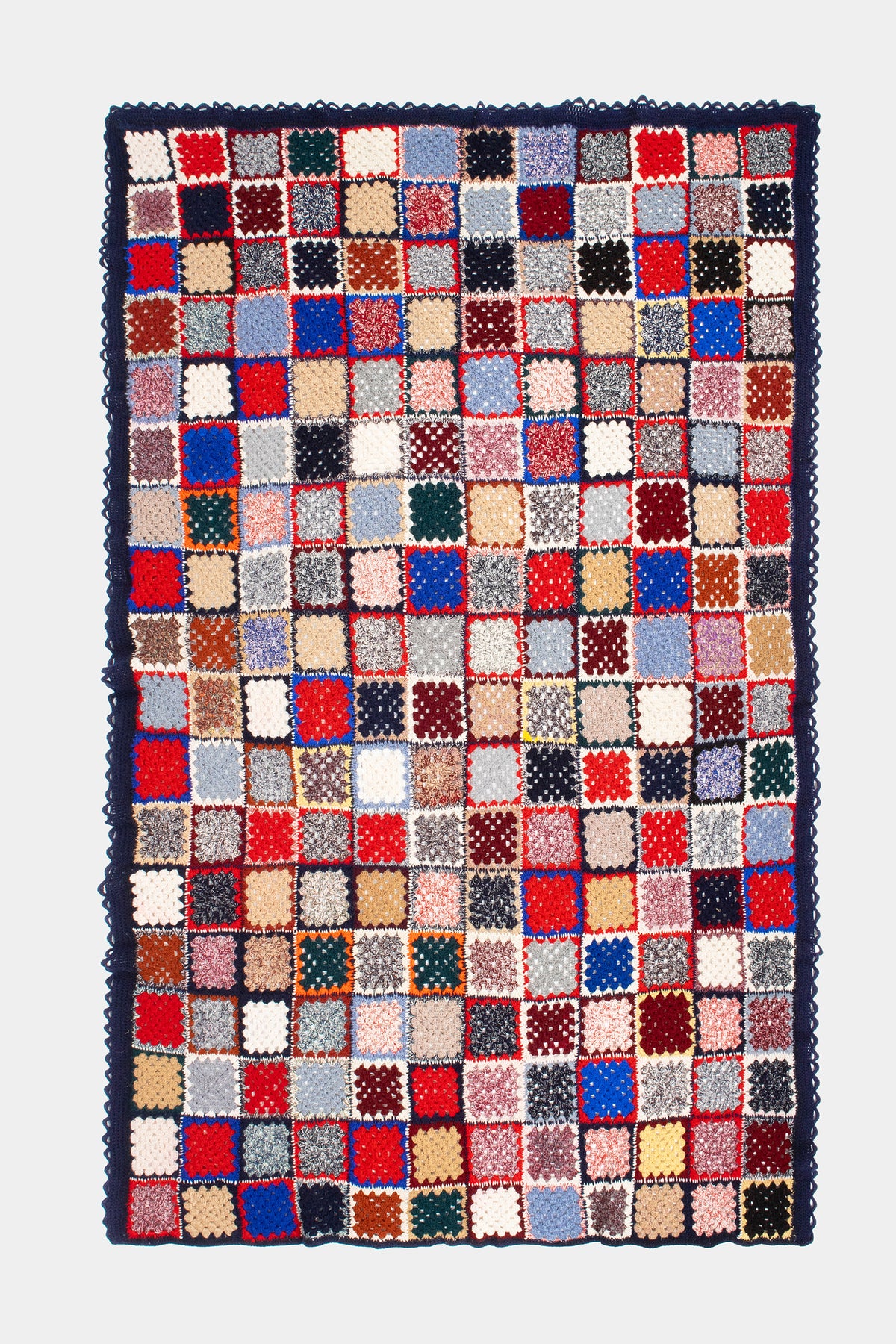 Italian quilt blanket, handmade, 70s