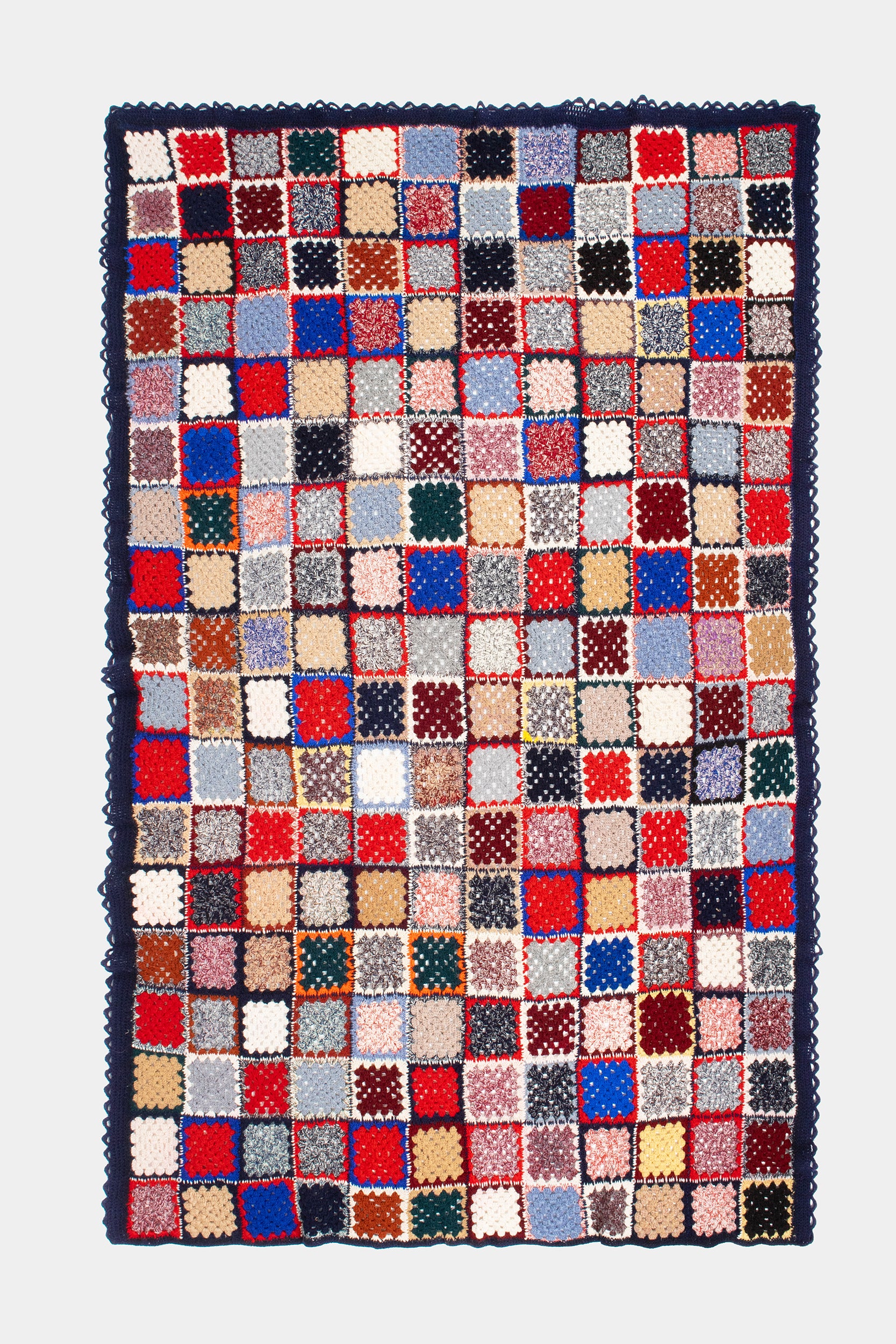 Italienische Quilt Decke, handgefertigt, 70er