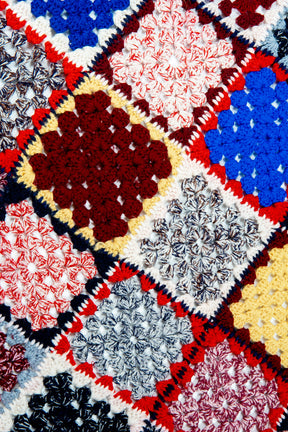 Italienische Quilt Decke, handgefertigt, 70er