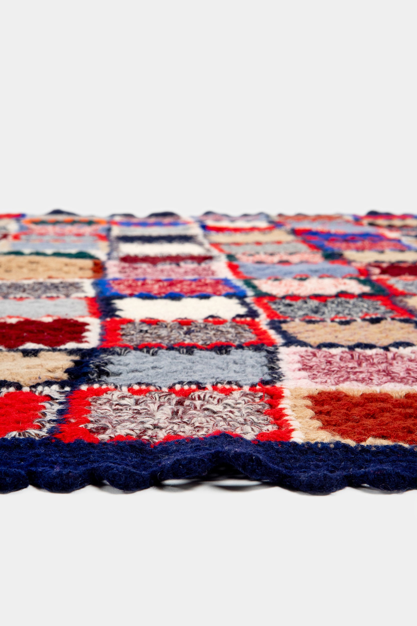 Italienische Quilt Decke, handgefertigt, 70er