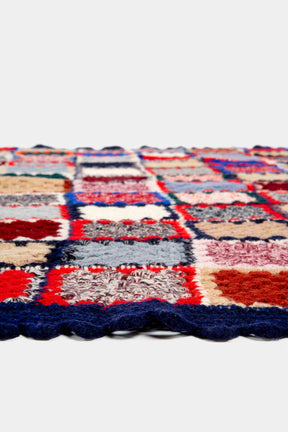 Italienische Quilt Decke, handgefertigt, 70er