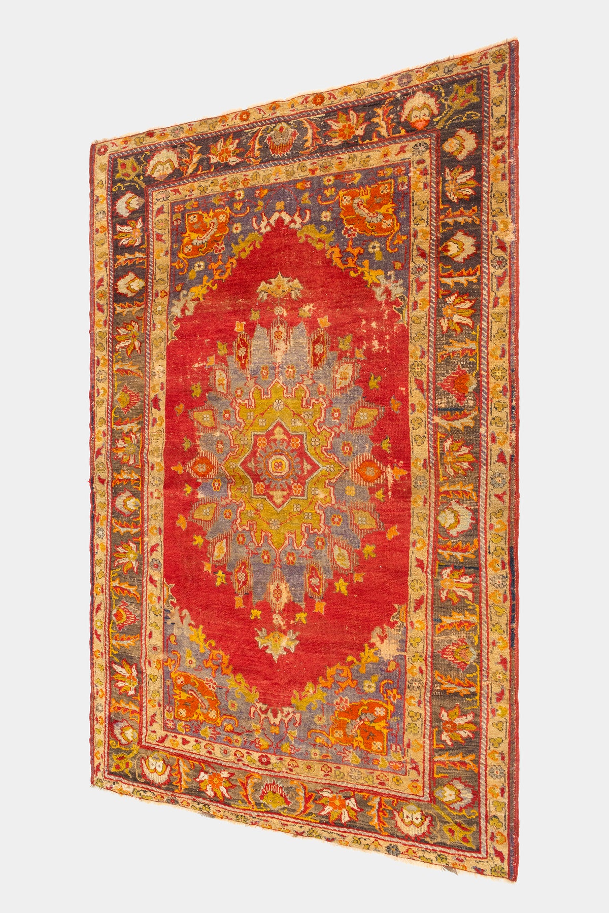 Kayseri knotted carpet, antique, Türkiye 1890