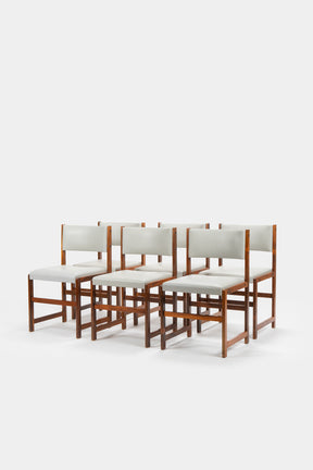6 Brazilian chairs set, 60s