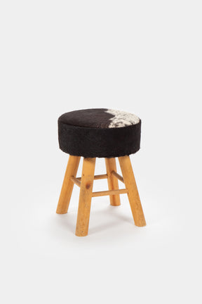 French small fur stool, 50s