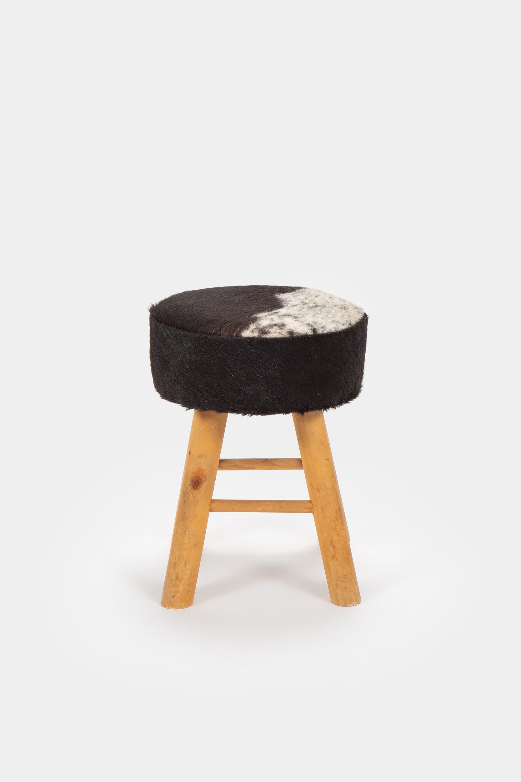 French small fur stool, 50s