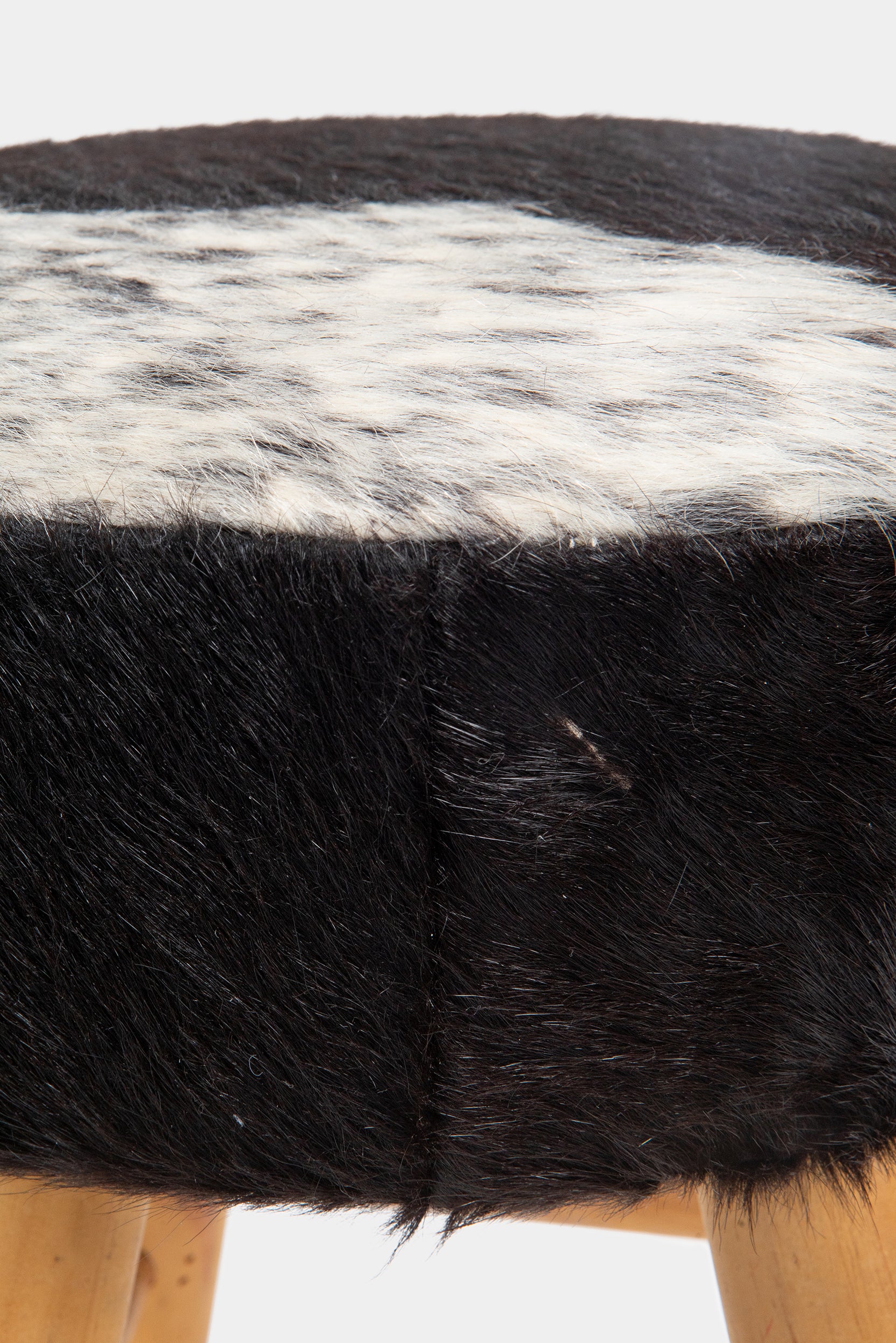 French small fur stool, 50s
