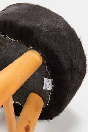 French small fur stool, 50s