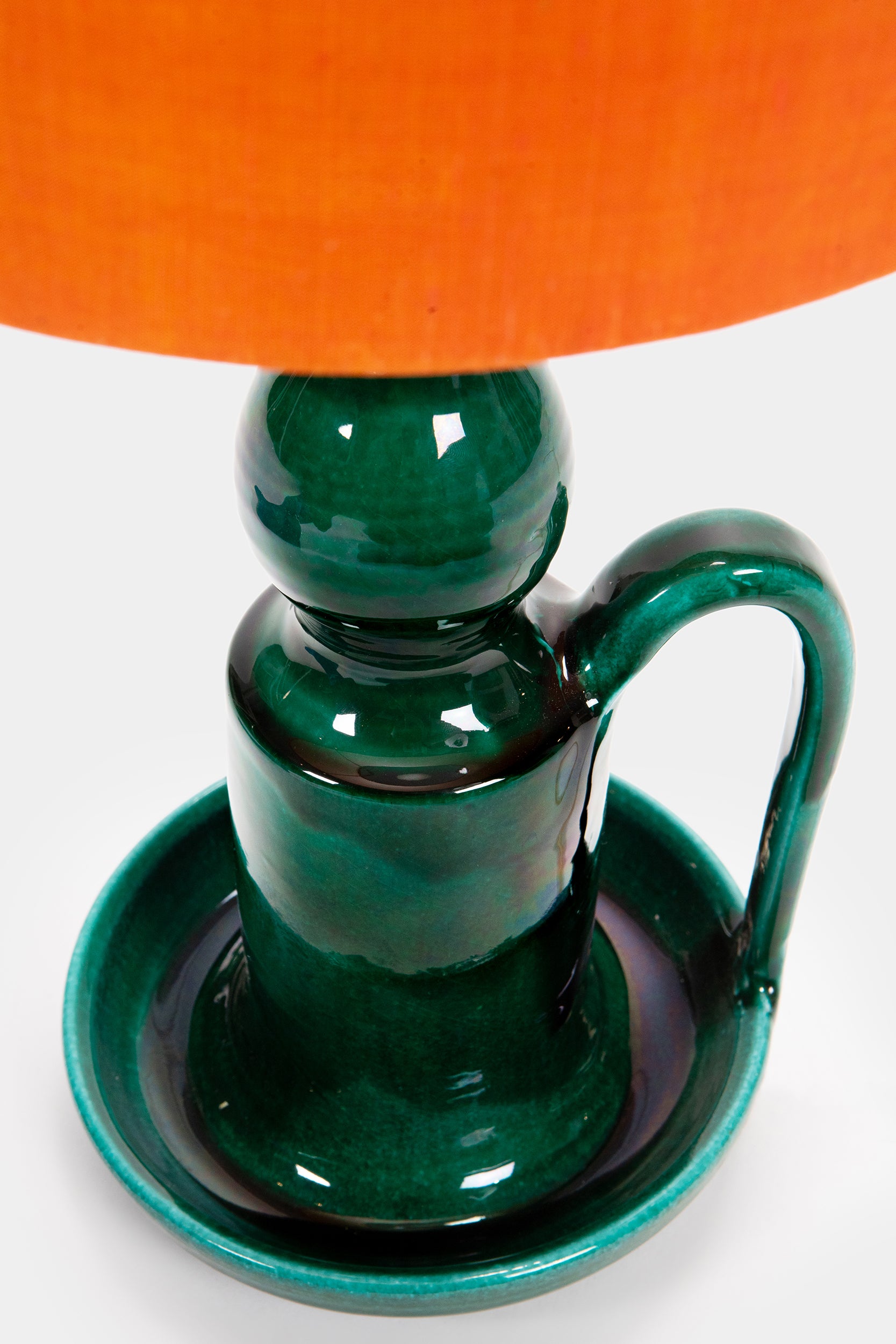 Andre Freymond ceramic lamp green, 60s