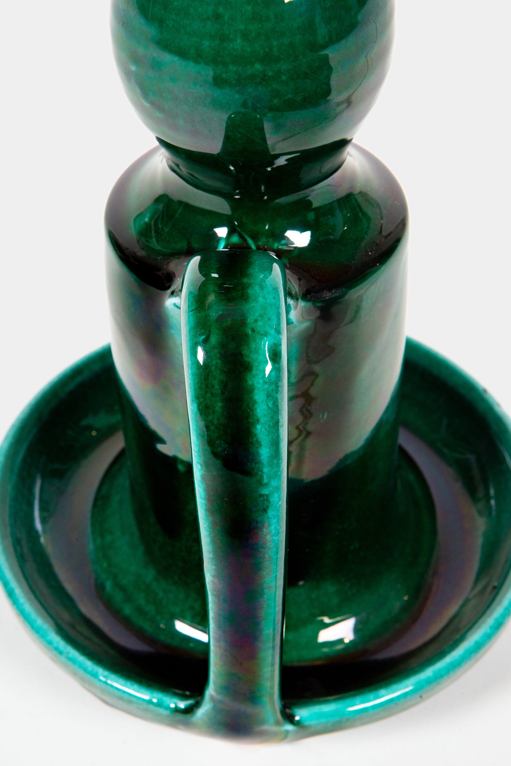 Andre Freymond ceramic lamp green, 60s
